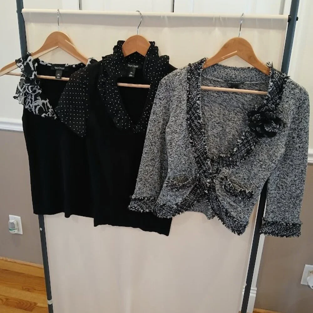 LOT OF 3 White House Black Market Sweater & Tops XS - Picture 1 of 7